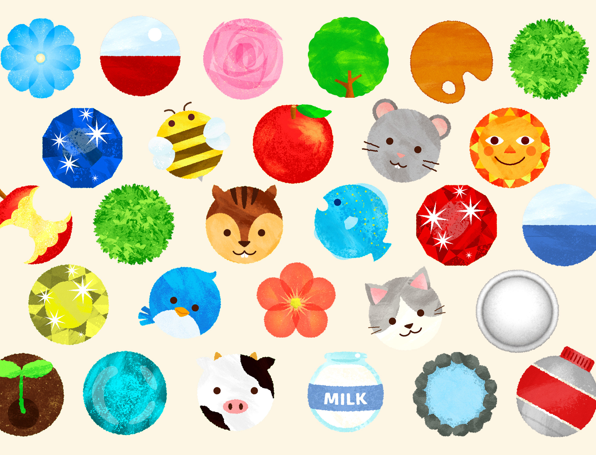 まんまる – さわってあそぶ、まるの世界